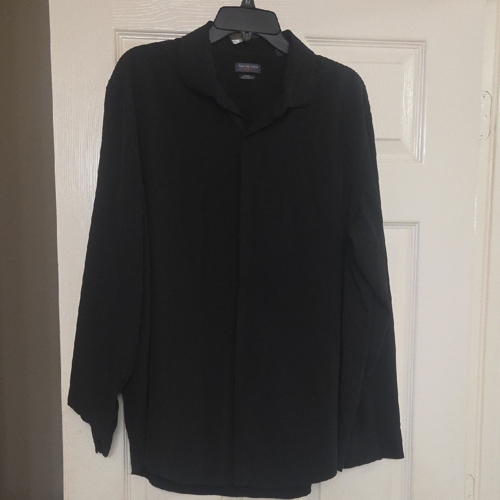 Van Heusen Men's Classic Black Shirt Jacket